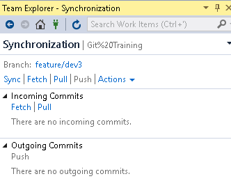 Git Operations With Visual Studio